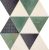 Domino Margot Green 25,8x32,8 matt+fényes mozaik 