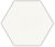 Paradyz My Way Shiny Lines Bianco HEXAGON 19,8x17,1 csempe