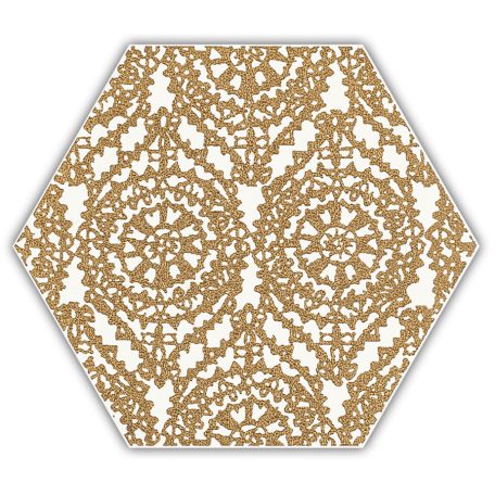 Paradyz My Way Shiny Lines Gold Hexagon Inserto A 19,8x17,1