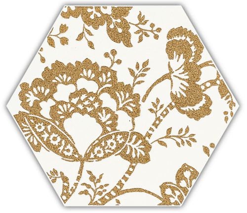 Paradyz My Way Shiny Lines Gold Hexagon Inserto C 19,8x17,1
