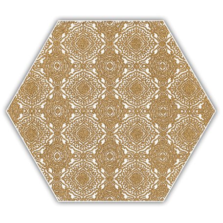 Paradyz My Way Shiny Lines Gold Hexagon Inserto E 19,8x17,1