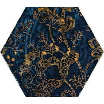 Paradyz My Way Urban Colours Blue Inserto Heksagon C 19,8x17,1 Decor   Paradyz My Way Urban Colours Blue Inserto Heksagon C 19,8x17,1 Decor