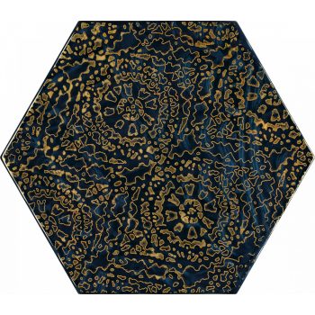 Paradyz My Way Urban Colours Blue Inserto Heksagon A 19,8x17,1 Decorr   Paradyz My Way Urban Colours Blue Inserto Heksagon A 19,8x17,1 Decorr