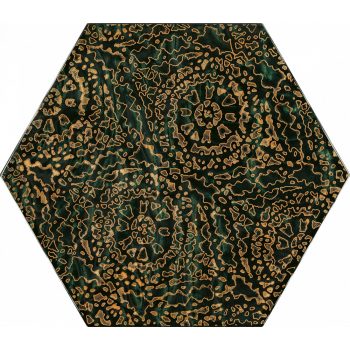 Paradyz My Way Urban Colours Green Inserto Heksagon A 19,8x17,1 Decor   Paradyz My Way Urban Colours Green Inserto Heksagon A 19,8x17,1 Decor