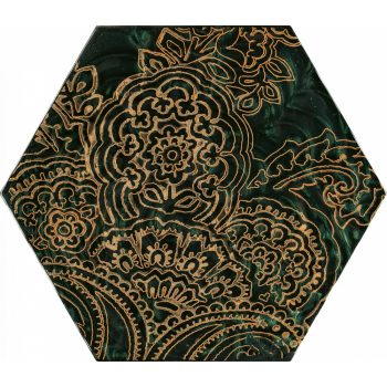 Paradyz My Way Urban Colours Green Inserto Heksagon B 19,8x17,1 Decor   Paradyz My Way Urban Colours Green Inserto Heksagon B 19,8x17,1 Decor