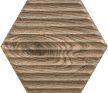 Paradyz Serene Brown Heksagon STR 19,8x17,1 csempe