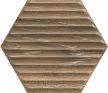 Paradyz Serene Brown Heksagon STR 19,8x17,1 csempe