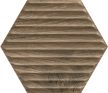 Paradyz Serene Brown Heksagon STR 19,8x17,1 csempe