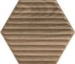 Paradyz Serene Brown Heksagon STR 19,8x17,1 csempe
