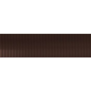 Tubadzin Groove Brown 1 STR 29,8x7,8x1cm fényes csempe