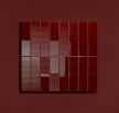 Tubadzin Groove Burgundy 29,8x7,8x1cm fényes csempe