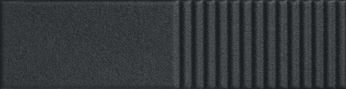Tubadzin Groove Graphite Sugar 2 STR 29,8x7,8x1cm fényes