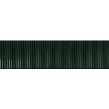 Tubadzin Groove Green 1 STR 29,8x7,8x1cm fényes csempe