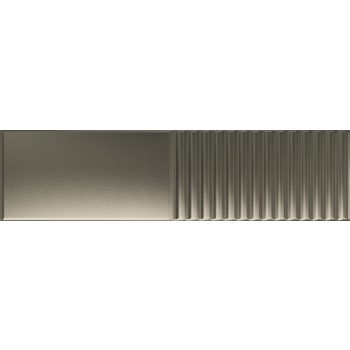 Tubadzin Groove Metallic 2 STR 29,8x7,8x1cm fényes csempe