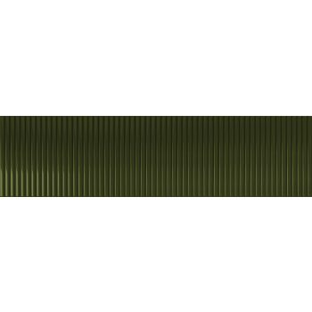 Tubadzin Groove Olive STR 1 29,8x7,8x1cm fényes csempe