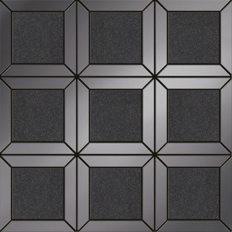 Tubadzin Lucid square black 29,8x29,8 Fali Mozaik