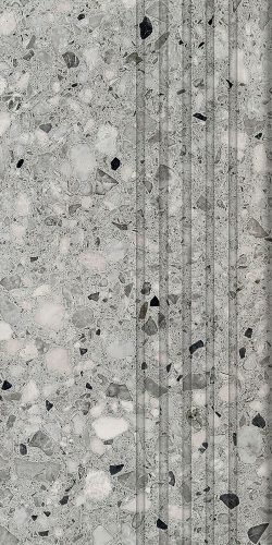 Tubadzin Macchia graphite Matt 59,8x29,8 Lépcsőlap
